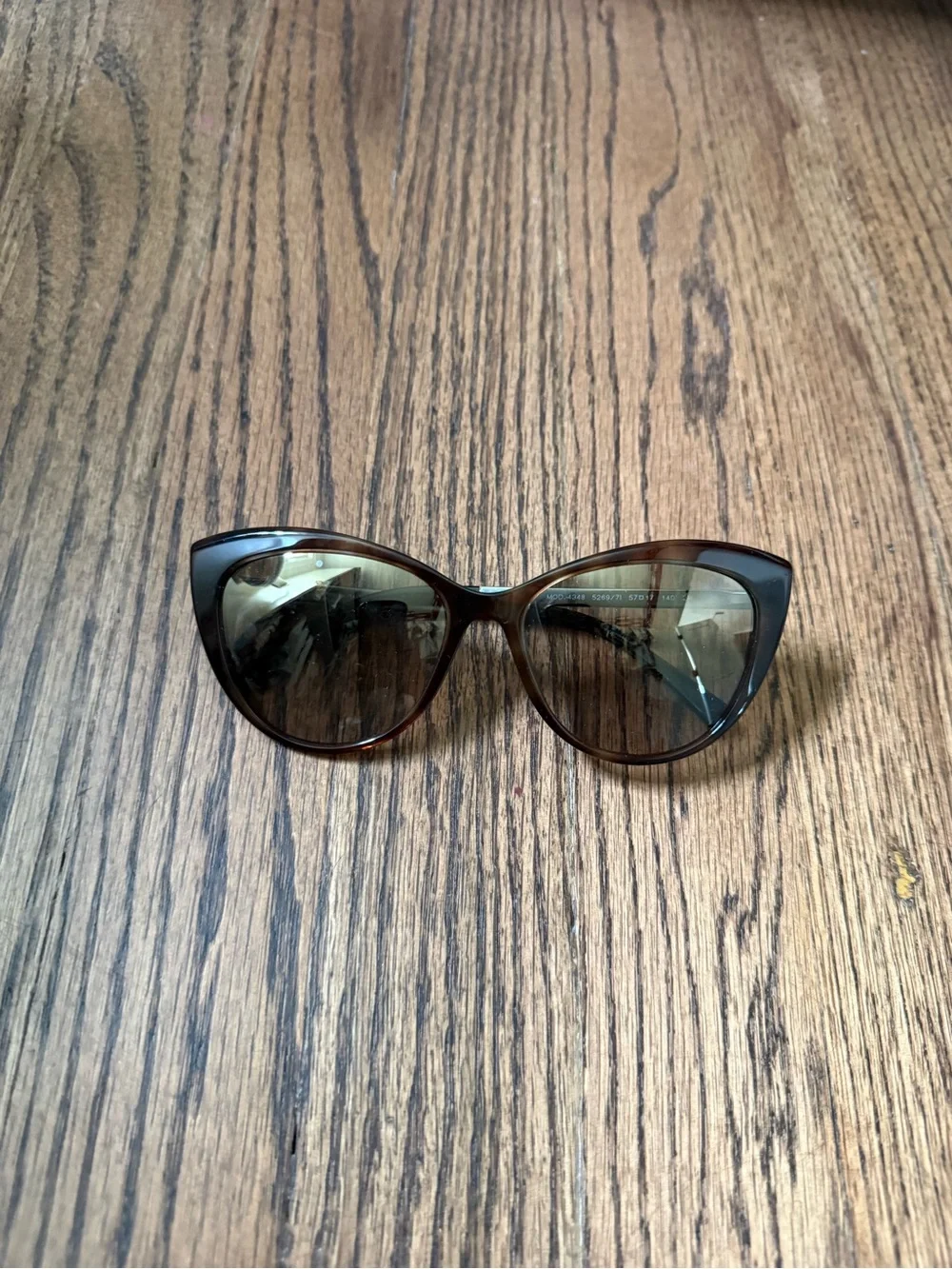 Versace Brown Tortoiseshell Cat-Eye Women's Sunglasses
